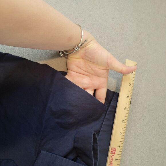 J. Crew Navy Cropped Wide Pants Size 4 - Picture 2 of 8